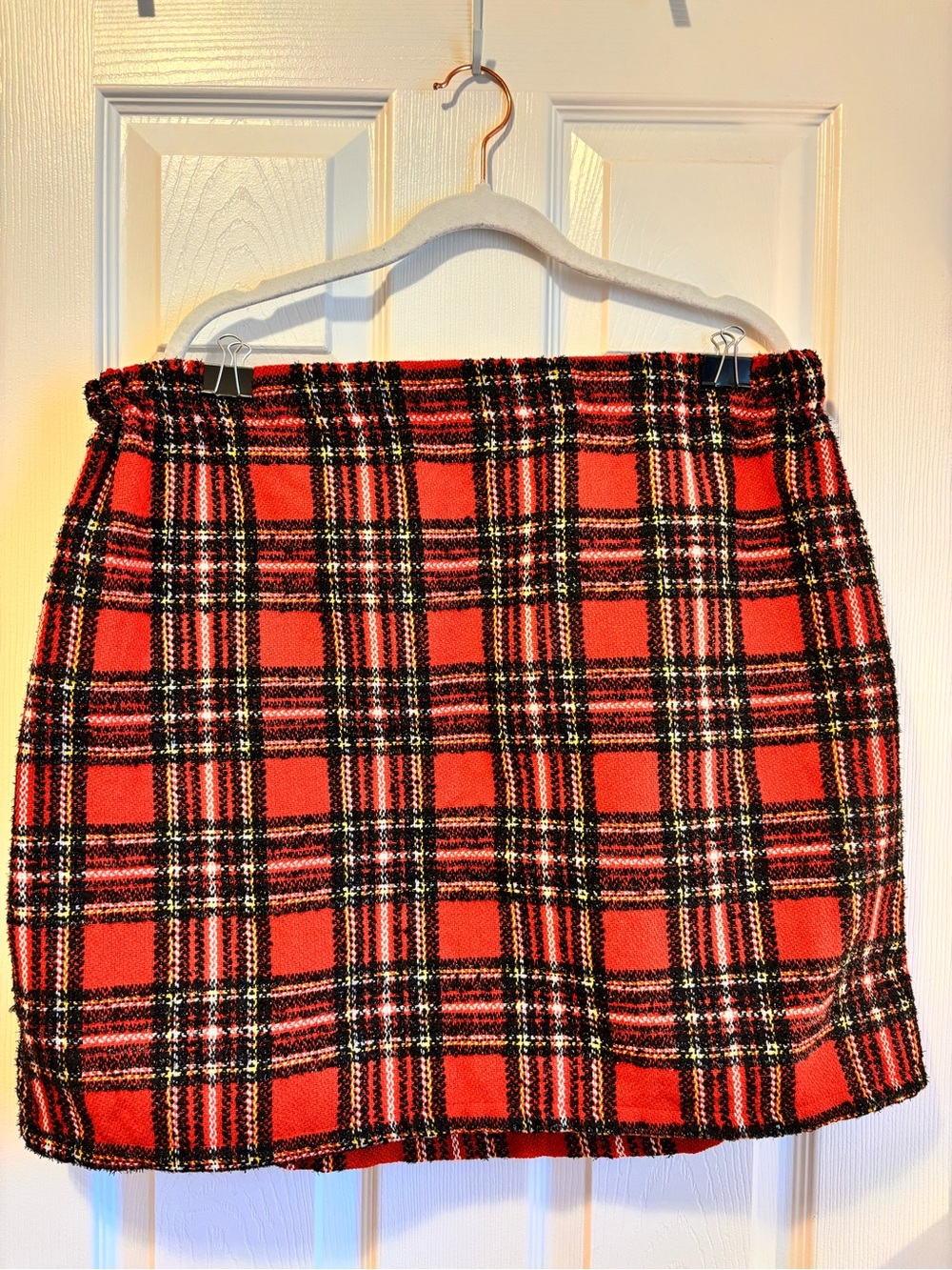 Red Plaid Mini Skirt - Classic Tartan Style